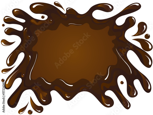 Spilled chocolate