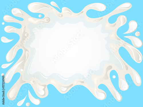 Spilled milk photo