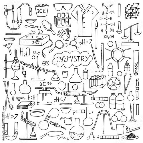Chemistry doodle set