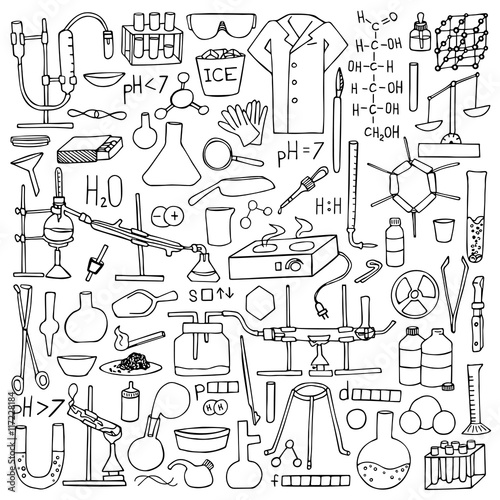 Chemistry doodle set