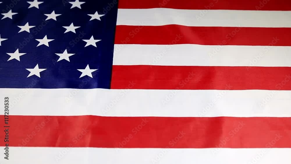 American flags in the background. dolly shot American flags in the background. dolly shot