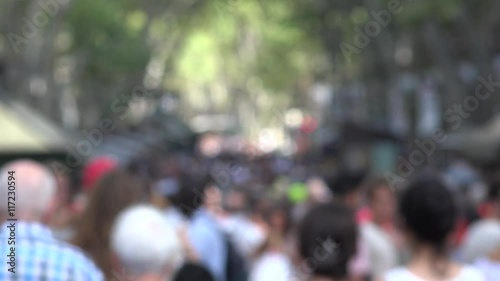 Wallpaper Mural Pedestrians On Crowded Street Torontodigital.ca