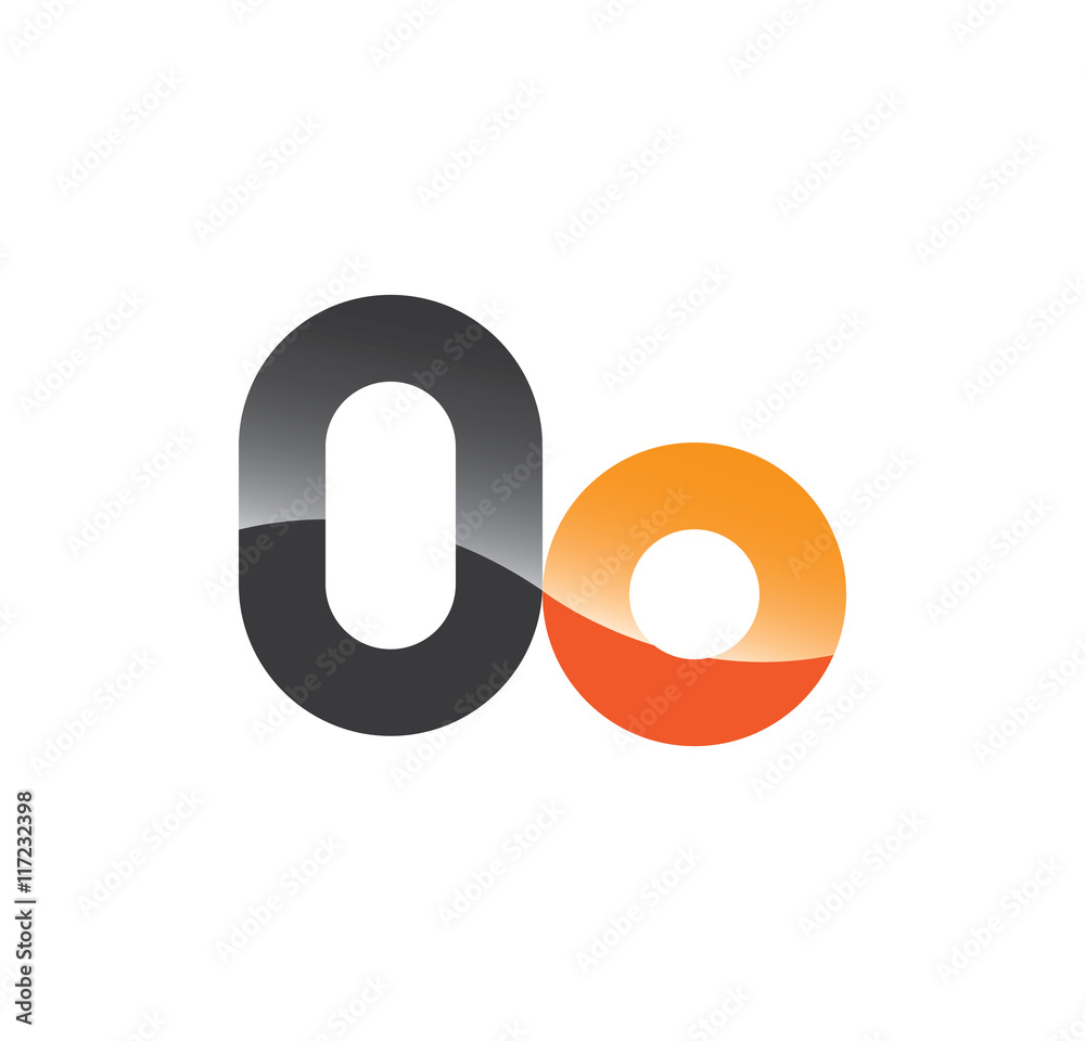 0o initial grey and orange with shine 0o initial grey and orange with shine