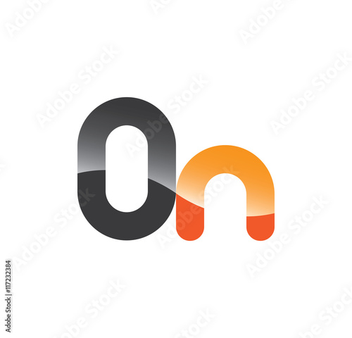 0n initial grey and orange with shine