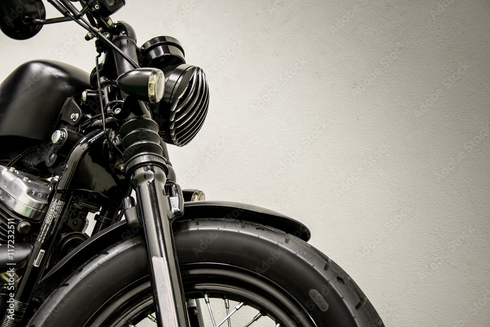Fototapeta premium vintage motocykl detal
