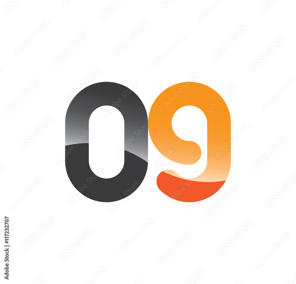 09 initial grey and orange with shine 09 initial grey and orange with shine