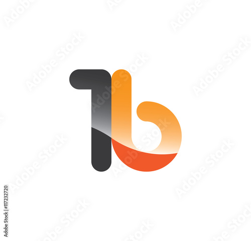 1b initial grey and orange with shine
