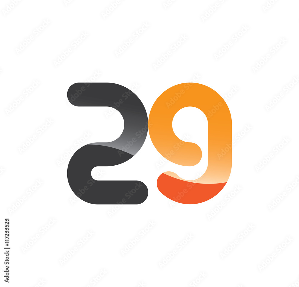 29 initial grey and orange with shine 29 initial grey and orange with shine