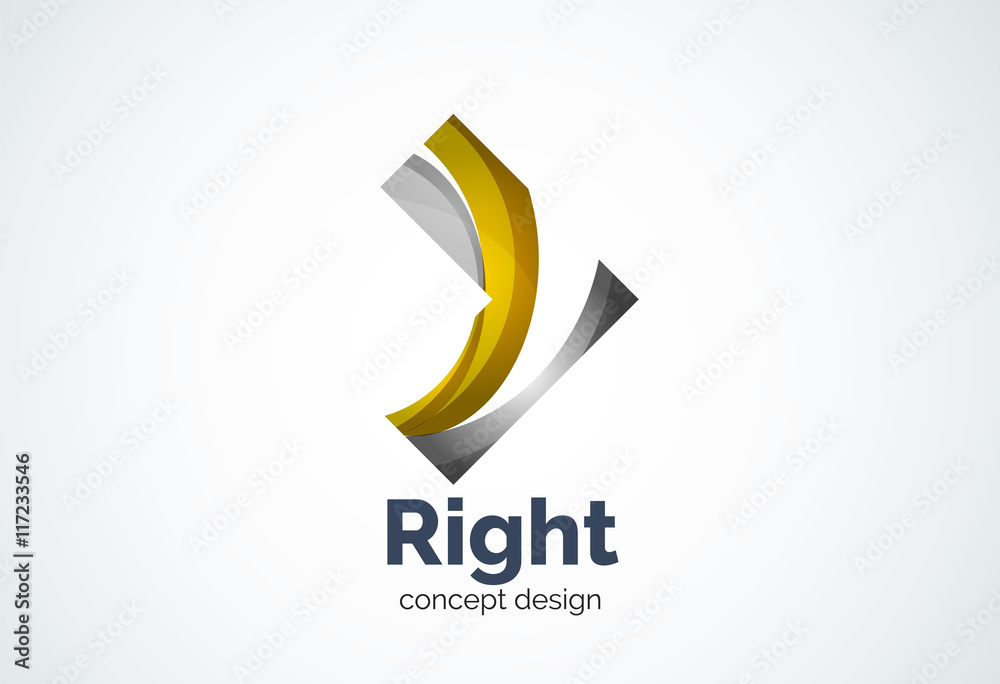 Abstract business company arrow logo template, direct concept Abstract business company arrow logo template, direct concept