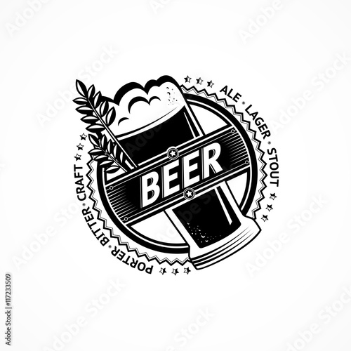 beer retro logo