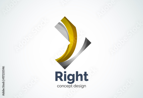 Free Download Abstract business company arrow logo template, direct concept - GFXLoad