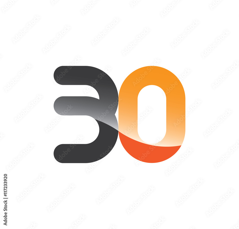 30 initial grey and orange with shine 30 initial grey and orange with shine