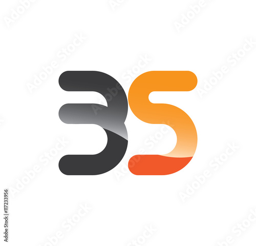 35 initial grey and orange with shine