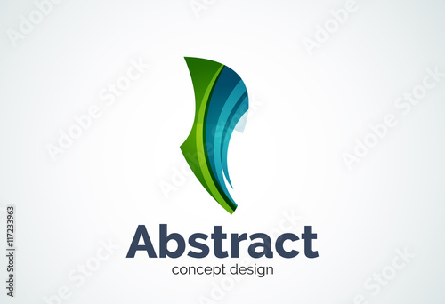Free Download Abstract wave logo template, smooth motion concept - GFXLoad