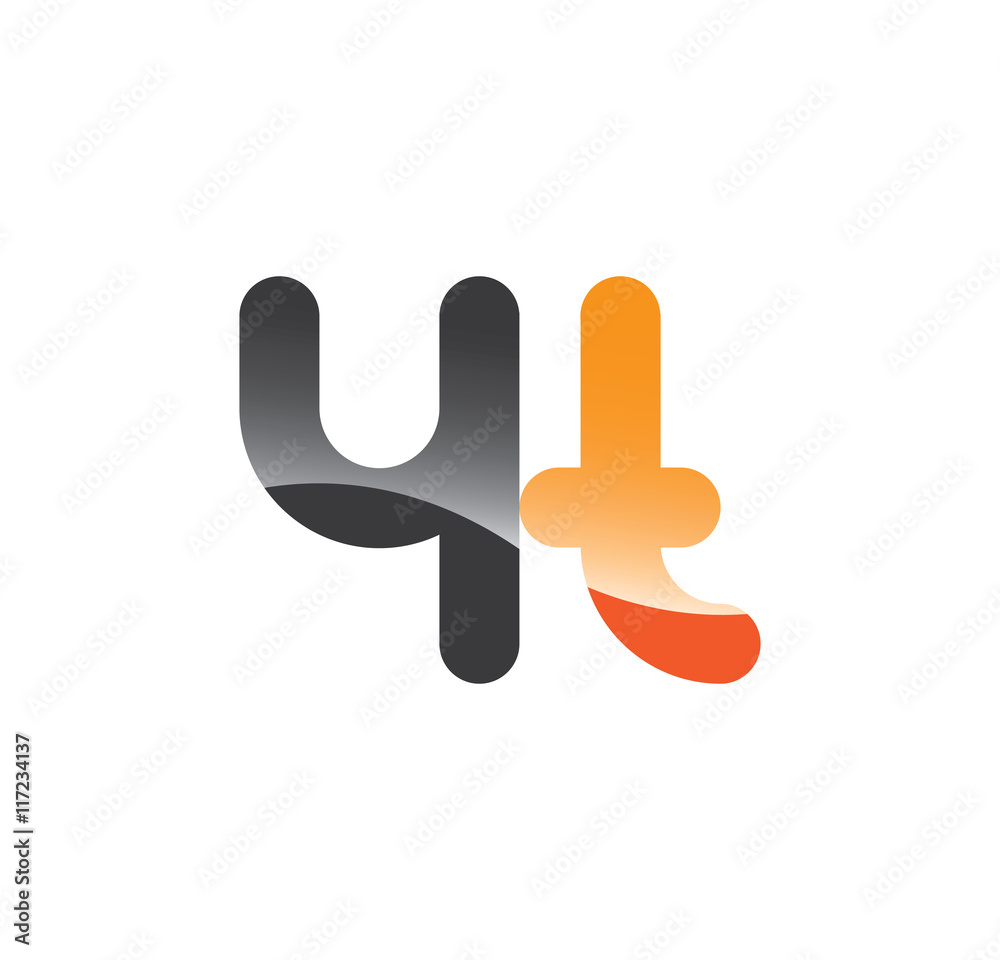 4t initial grey and orange with shine 4t initial grey and orange with shine