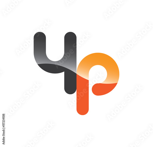 4p initial grey and orange with shine