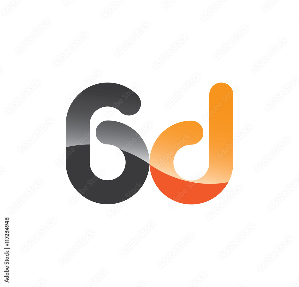 6d initial grey and orange with shine 6d initial grey and orange with shine