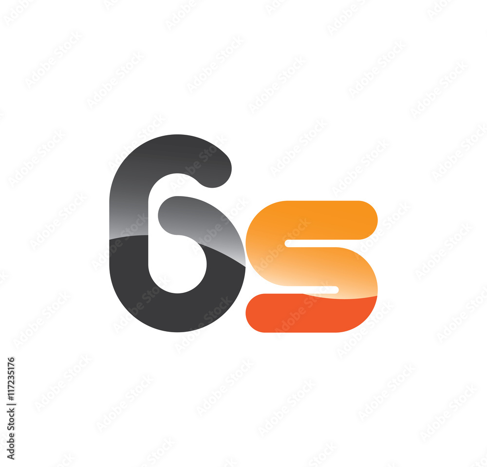 6s initial grey and orange with shine 6s initial grey and orange with shine