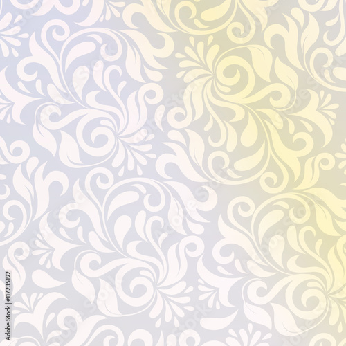 pattern in Arabic style. Intersecting curved elegant stylized le