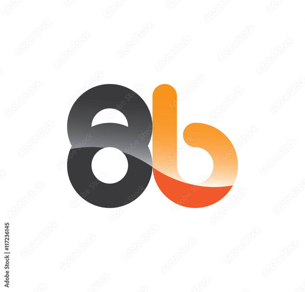 8b initial grey and orange with shine 8b initial grey and orange with shine