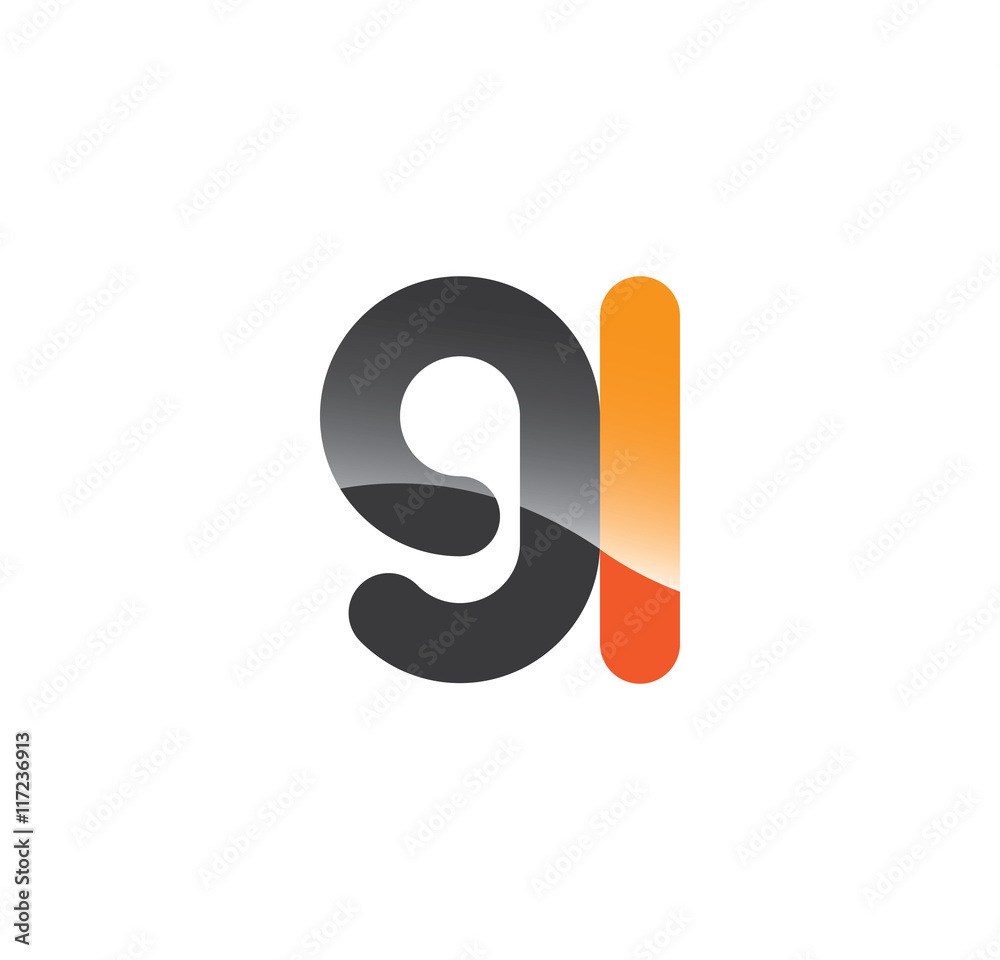 9l initial grey and orange with shine 9l initial grey and orange with shine
