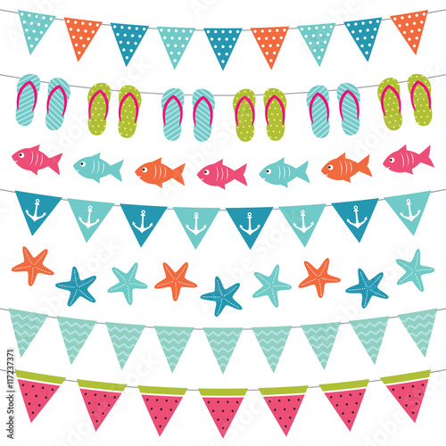 Summer bunting set
