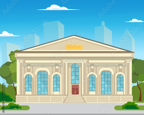 The building is a historical museum in the city.