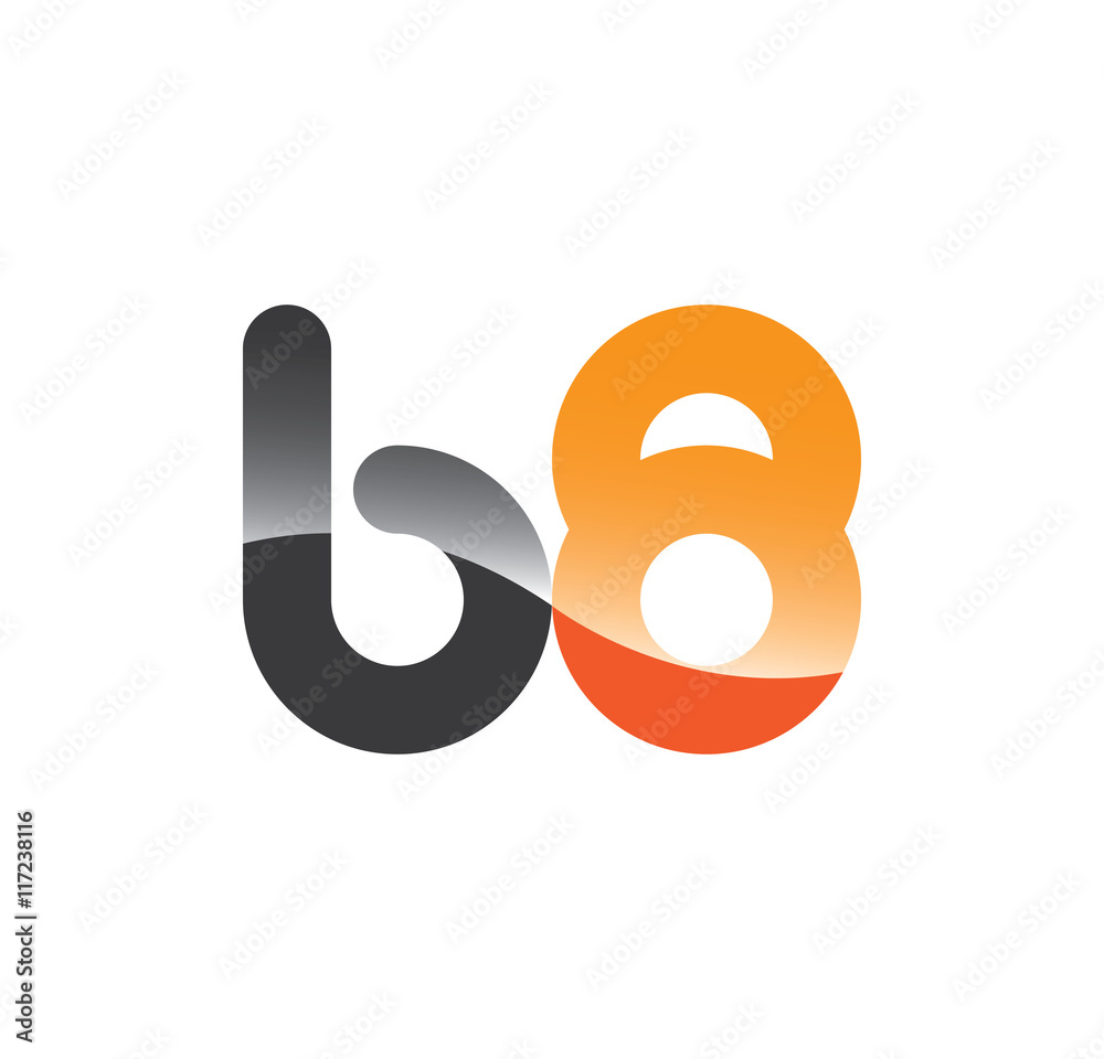 b8 initial grey and orange with shine b8 initial grey and orange with shine