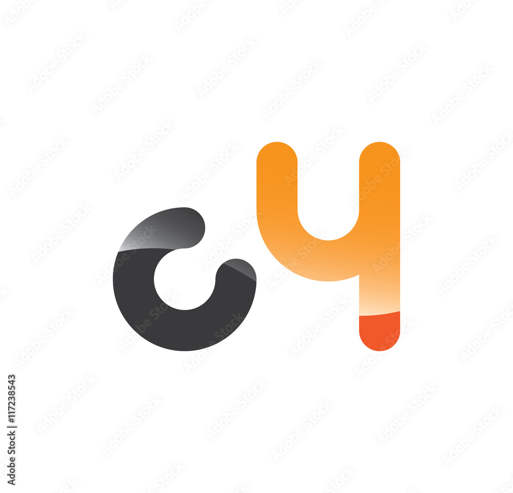 c4 initial grey and orange with shine c4 initial grey and orange with shine