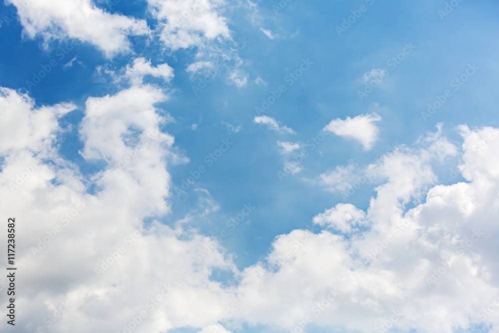 blue sky with white clouds during summer day
