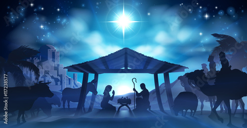 Nativity Christmas Scene photo