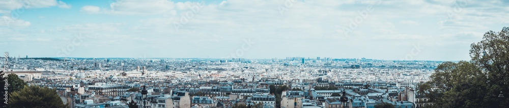 Panoramic view of large European city