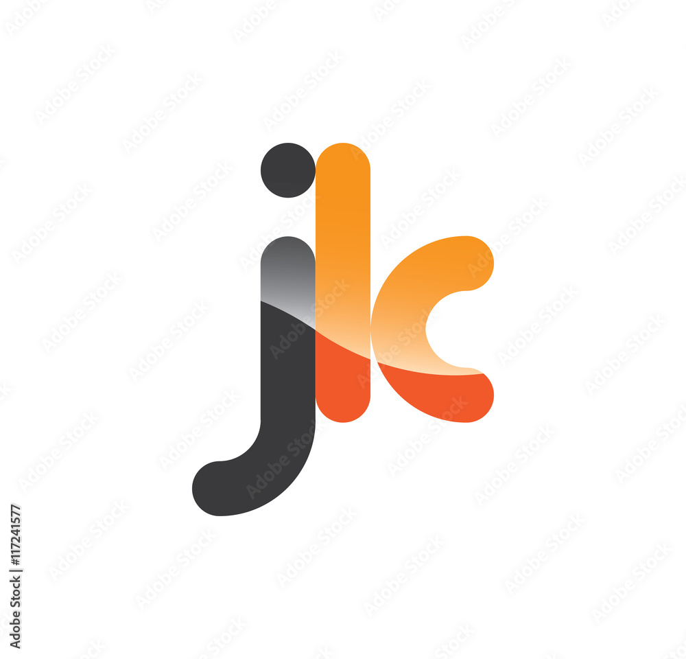 jk initial grey and orange with shine jk initial grey and orange with shine