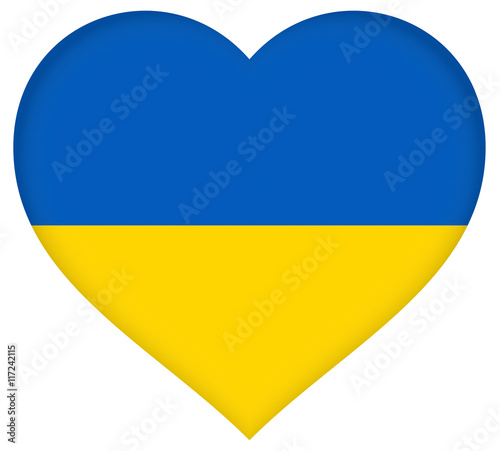 Flag of the Ukraine Heart Shape Free Download Flag of the Ukraine Heart Shape - GFXLoad
