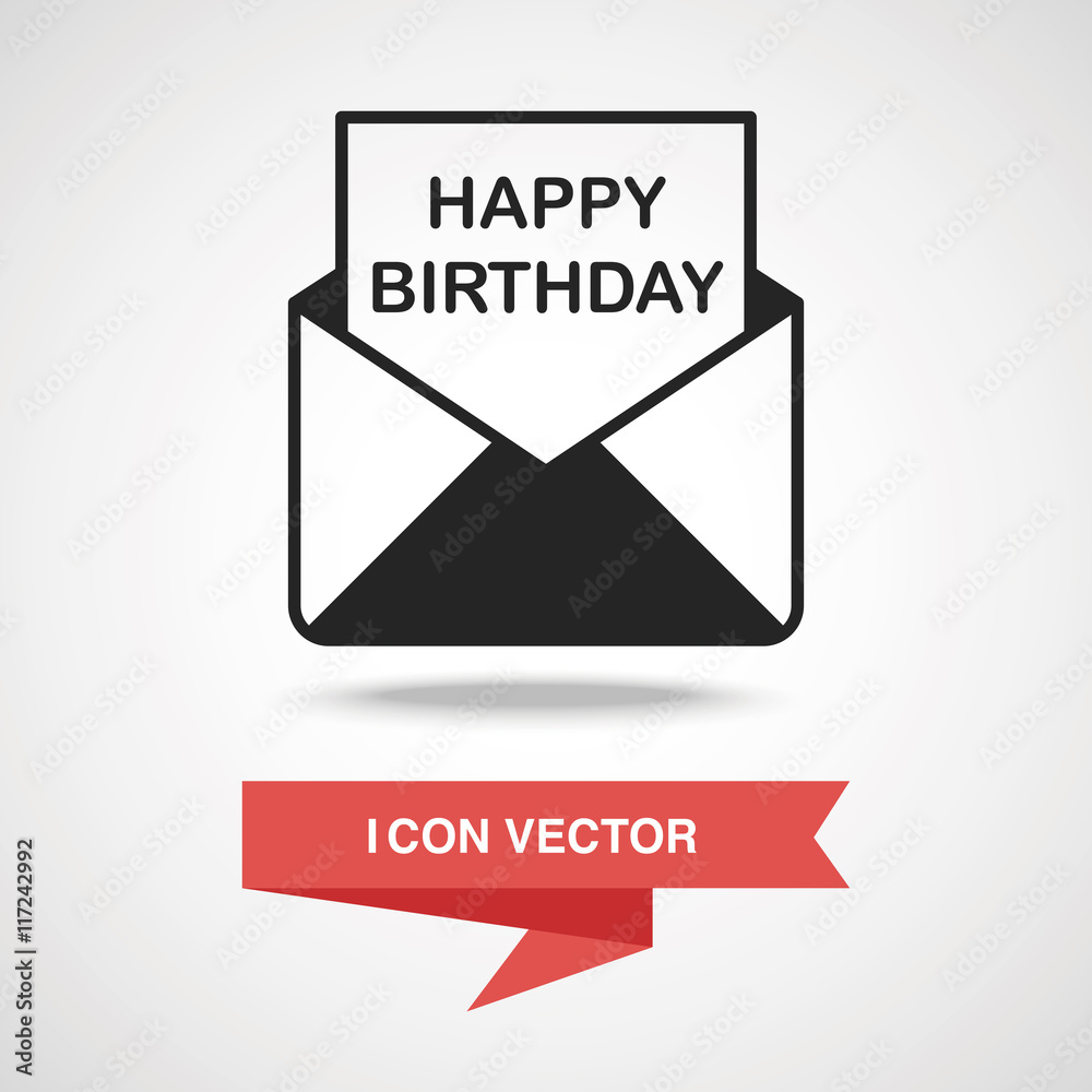 birthday card icon birthday card icon