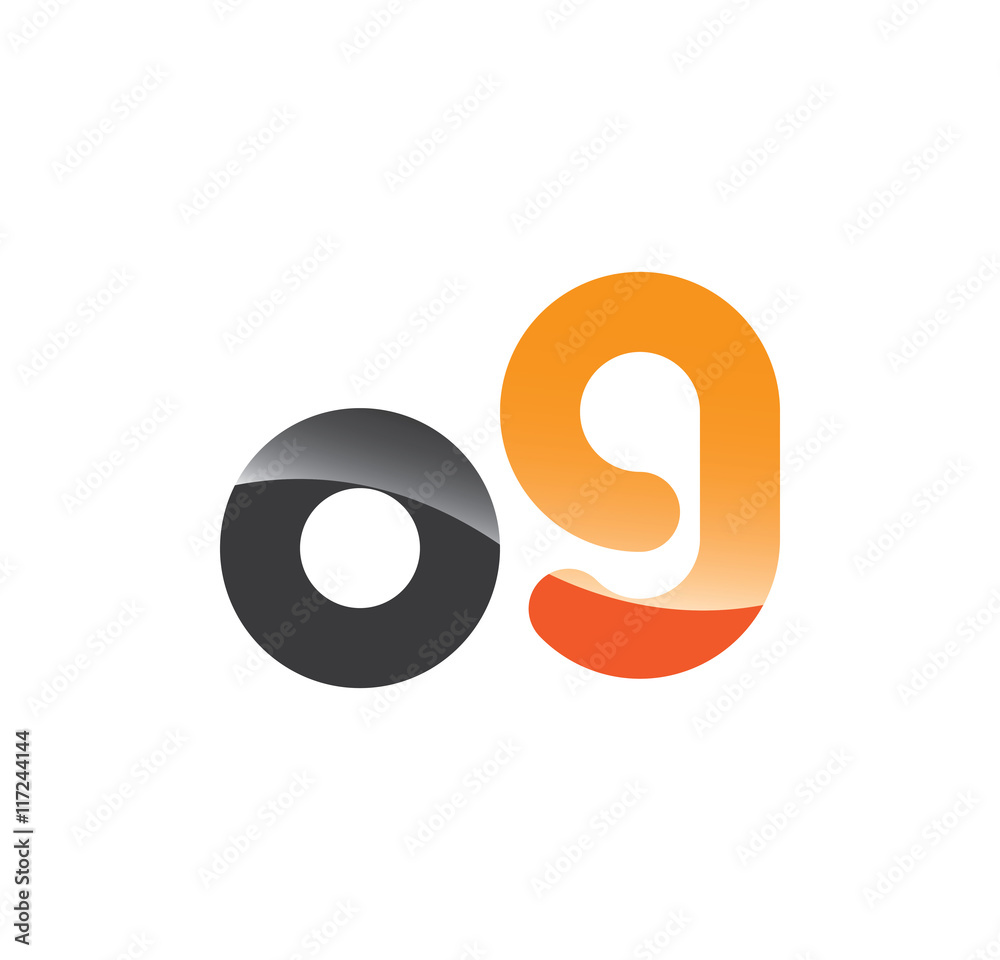 o9 initial grey and orange with shine o9 initial grey and orange with shine