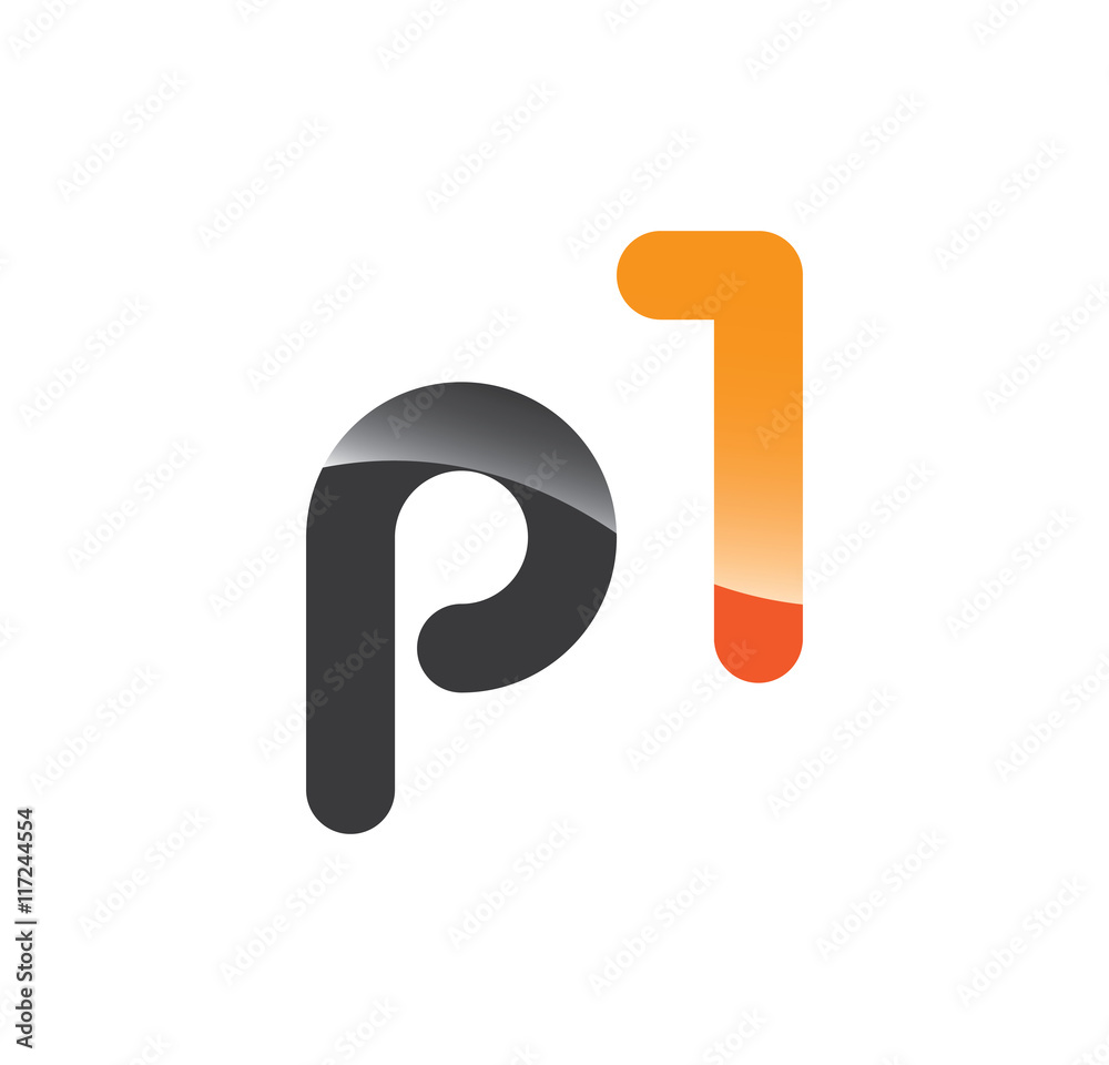 p1 initial grey and orange with shine p1 initial grey and orange with shine