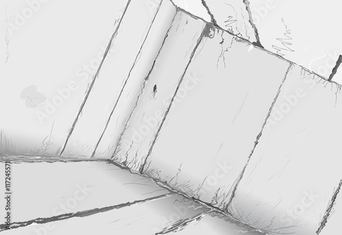 Concrete abstract room. Part of the interior