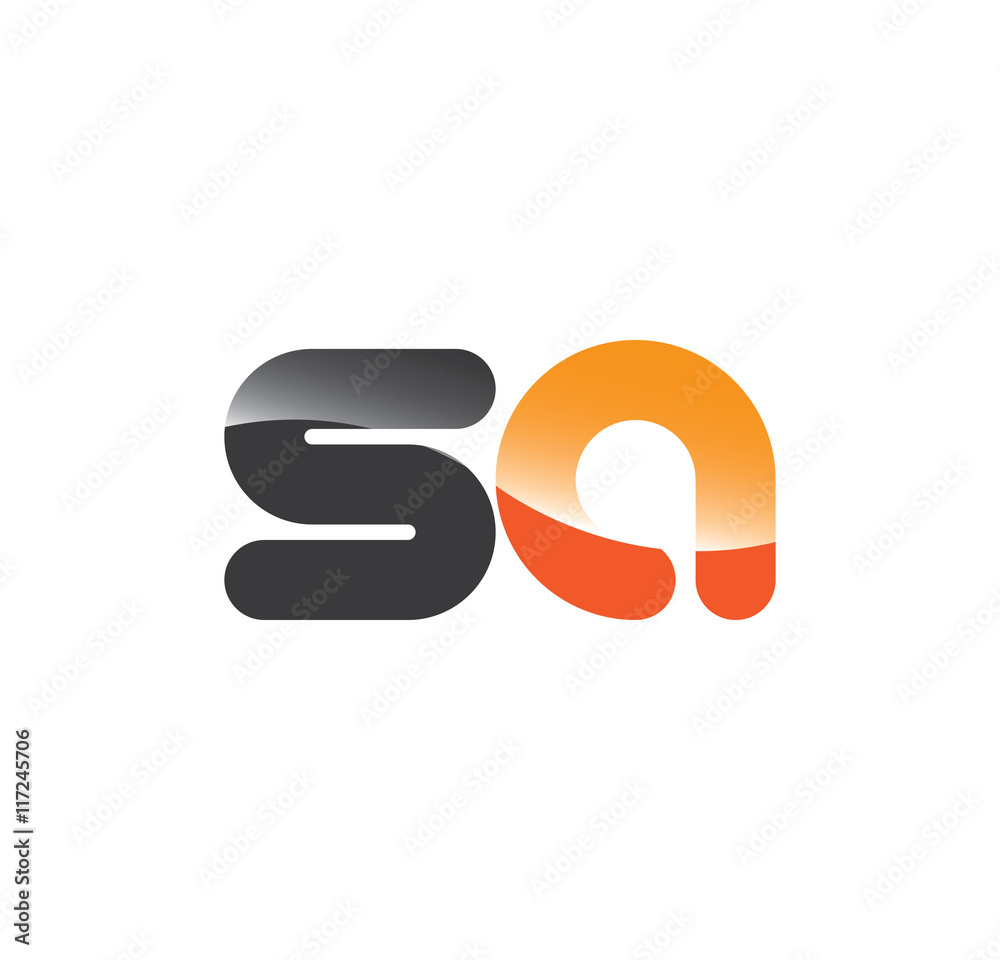 sa initial grey and orange with shine sa initial grey and orange with shine