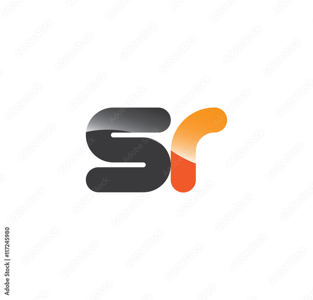 sr initial grey and orange with shine sr initial grey and orange with shine