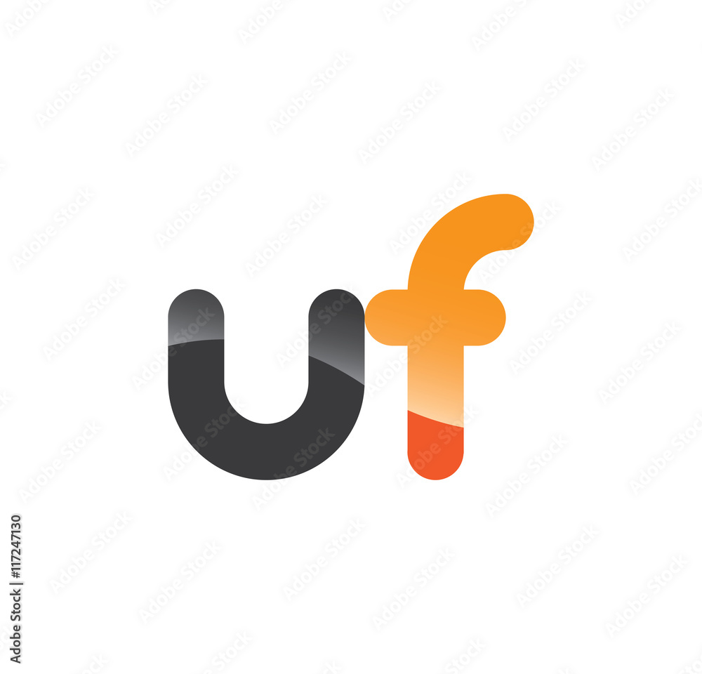 uf initial grey and orange with shine uf initial grey and orange with shine