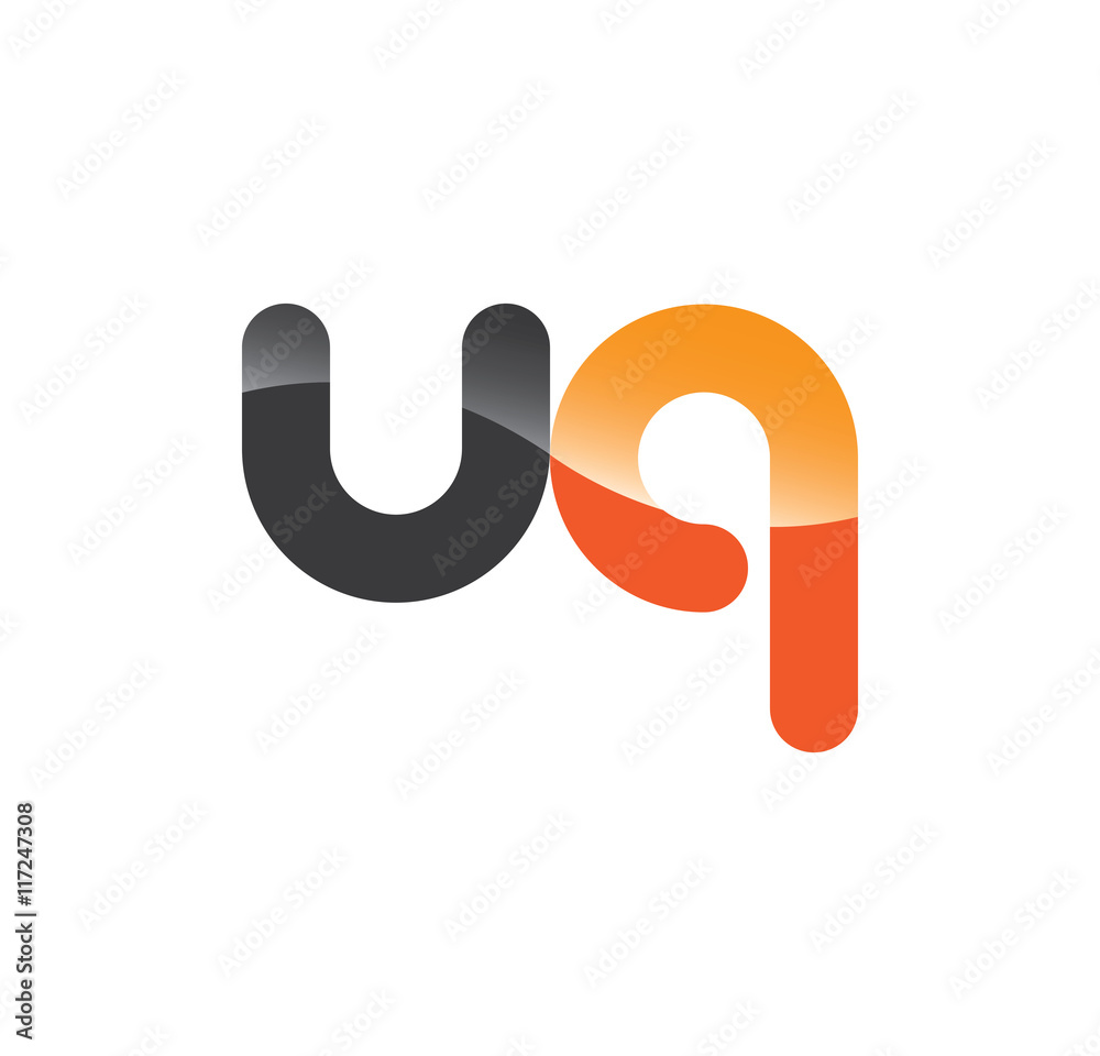uq initial grey and orange with shine uq initial grey and orange with shine