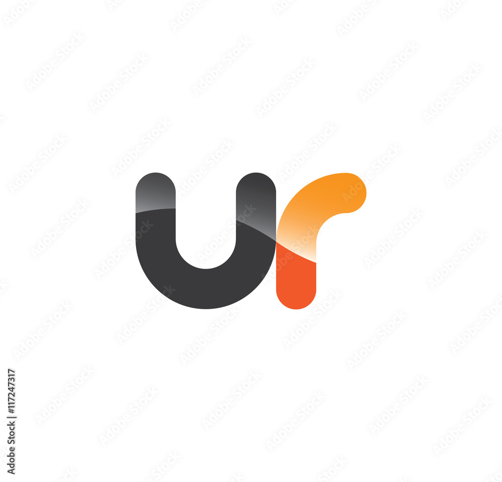 ur initial grey and orange with shine ur initial grey and orange with shine