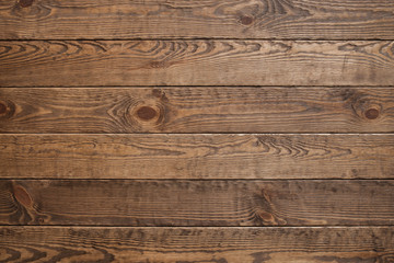 Wood plank brown texture background, free space. Horizontal wood texture backdrop