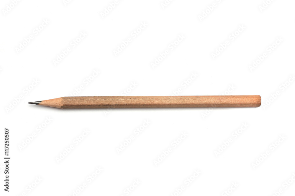 Obraz premium Wood pencil isolated on white
