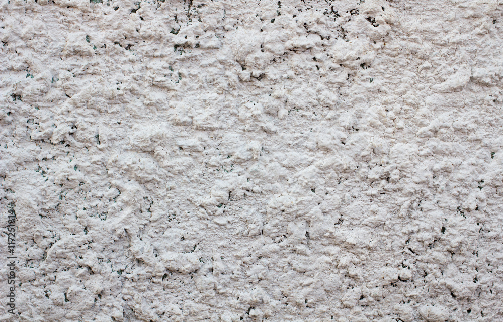 texture of white wall mortar to close-up