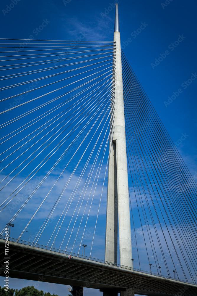 A new bridge over the Sava River, Belgrade A new bridge over the Sava River, Belgrade