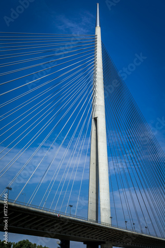 A new bridge over the Sava River, Belgrade © cokinaci
