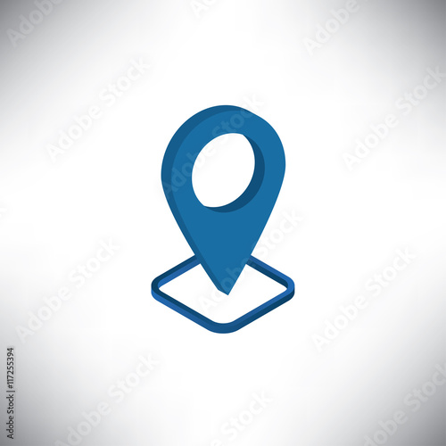 location isometric icon