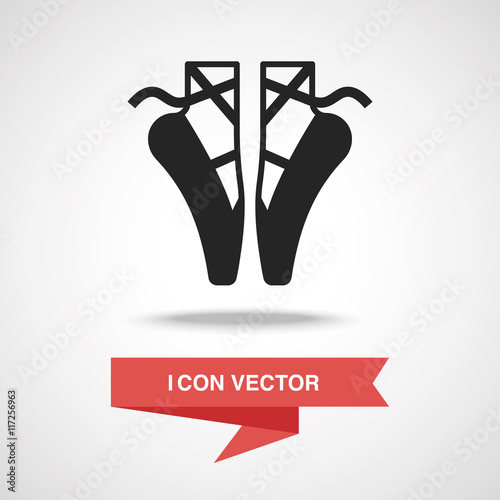 Ballet shoes icon